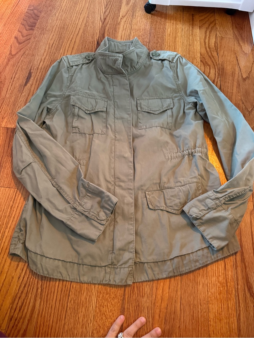 GAP utility jacket light weight coat in olive green army style